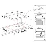 Indesit-Piano-cottura-RI-861-X-Nero-Radiant-vitroceramic-Technical-drawing