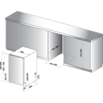 Indesit-Lavastoviglie-Da-incasso-DSIC-3M19-Totalmente-integrato-A--Technical-drawing