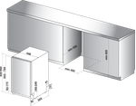 Indesit-Lavastoviglie-Da-incasso-DSIE-2B10-Totalmente-integrato-A--Technical-drawing