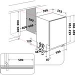 Indesit-Lavastoviglie-Da-incasso-DMIE-2B19-Totalmente-integrato-F-Technical-drawing