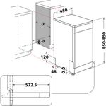 Indesit-Lavastoviglie-A-libera-installazione-DSFE-1B10-A-libera-installazione-F-Technical-drawing