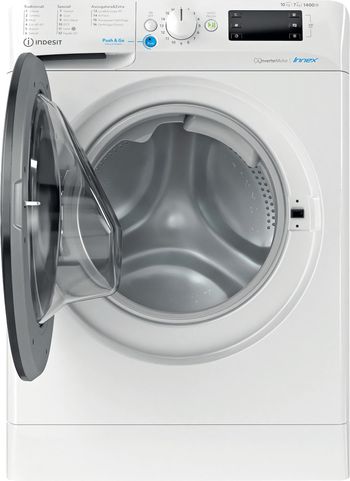 Indesit Lavasciugabiancheria A libera installazione BDE 107426 WK IT Bianco Carica frontale Frontal open