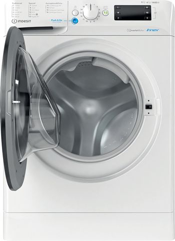 Indesit Lavasciugabiancheria A libera installazione BDE 96436 WK IT Bianco Carica frontale Frontal open