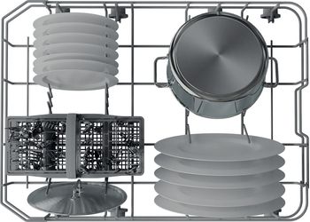 Indesit Lavastoviglie Da incasso DSIE 2B10 Totalmente integrato F Rack