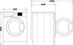 Indesit Asciugabiancheria YTN M11 83K RX IT Bianco Technical drawing