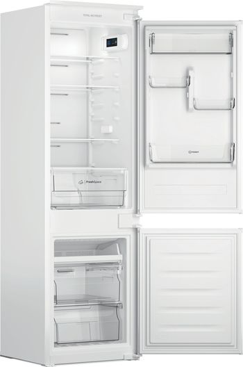 Indesit-Combinazione-Frigorifero-Congelatore-Da-incasso-INC18-T111-Bianco-2-porte-Perspective-open