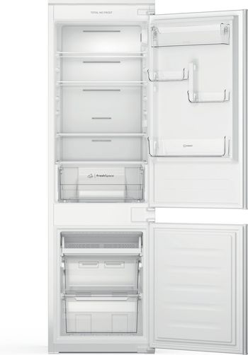 Indesit-Combinazione-Frigorifero-Congelatore-Da-incasso-INC18-T111-Bianco-2-porte-Frontal-open