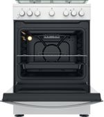 Indesit Cucina con forno a doppia cavità IS67G4PHW/E Bianco GAS Frontal open