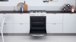 Indesit Cucina con forno a doppia cavità IS67G4PHW/E Bianco GAS Lifestyle frontal open