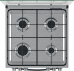 Indesit Cucina con forno a doppia cavità IS67G8CHX/E Inox GAS Frontal top down