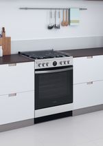 Indesit Cucina con forno a doppia cavità IS67G8CHX/E Inox GAS Lifestyle perspective