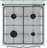 Indesit Cucina con forno a doppia cavità IS67G1KMW/E Bianco GAS Frontal top down