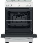 Indesit Cucina con forno a doppia cavità IS67G1KMW/E Bianco GAS Frontal open