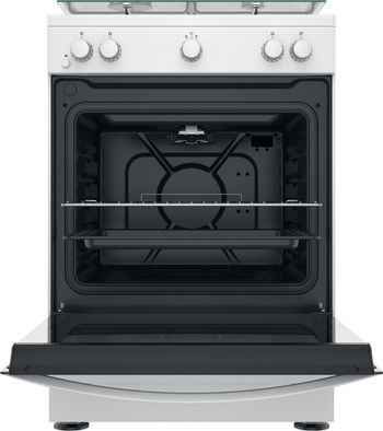 Indesit-Cucina-con-forno-a-doppia-cavita-IS67G1KMW-E-Bianco-GAS-Frontal-open