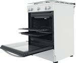 Indesit Cucina con forno a doppia cavità IS67G1KMW/E Bianco GAS Perspective open