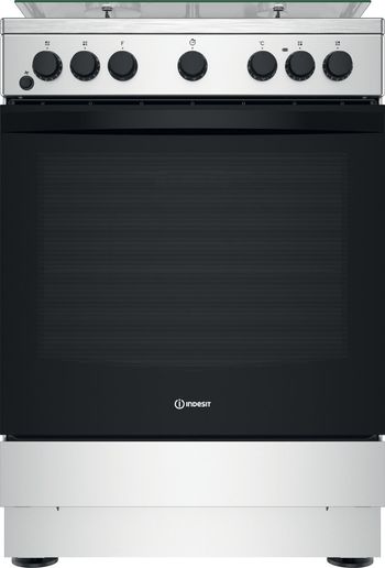 Indesit-Cucina-con-forno-a-doppia-cavita-IS67G4PHX-E-Inox-GAS-Frontal