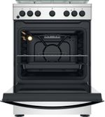 Indesit Cucina con forno a doppia cavità IS67G4PHX/E Inox GAS Frontal open