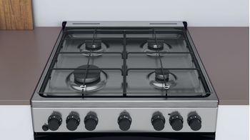 Indesit Cucina con forno a doppia cavità IS67G4PHX/E Inox GAS Lifestyle detail