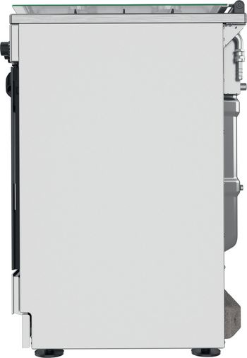 Indesit Cucina con forno a doppia cavità IS67G4PHX/E Inox GAS Back / Lateral