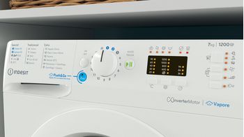 Indesit Lavabiancheria A libera installazione BWA 71295X WV IT Bianco Carica frontale B Control panel