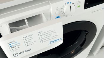 Indesit Lavasciugabiancheria A libera installazione BDE 96436 WKV IT Bianco Carica frontale Drawer