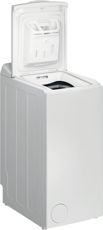 Indesit Lavabiancheria A libera installazione BTW L60400 IT Bianco Carica dall'alto C Perspective open