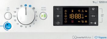 Indesit Lavabiancheria A libera installazione BWE 91296X WV IT Bianco Carica frontale A Program