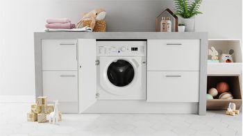 Indesit Lavasciugabiancheria Da incasso BI WDIL 861485 EU Bianco Carica frontale Lifestyle frontal