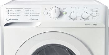 Indesit Lavabiancheria A libera installazione MTWSC 61053 W IT Bianco Carica frontale D Control panel