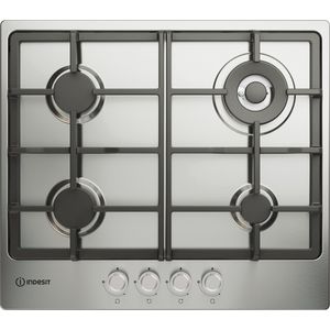 Piano cottura a gas Indesit: 4 fuochi - THP 641 W/IX/I