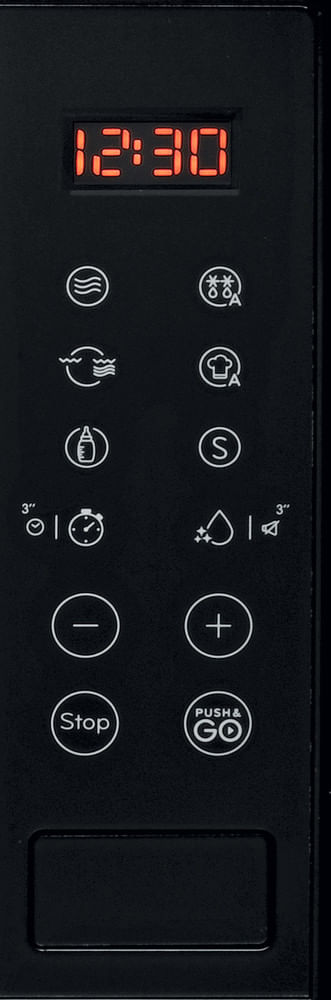 Indesit Microonde Da incasso MWI 120 GX Stainless Steel Elettronico 20 Microonde + grill 800 Control panel