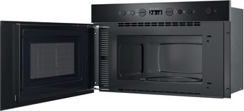 Indesit Microonde Da incasso IM K12 B Nero Elettronico 22 Microonde + grill 750 Perspective open