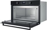 Indesit Microonde Da incasso ID K52R B Nero Elettronico 31 Microonde + grill 1000 Perspective open