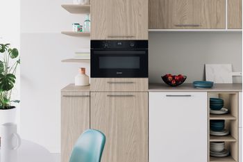 Indesit Microonde Da incasso ID K52R B Nero Elettronico 31 Microonde + grill 1000 Lifestyle frontal