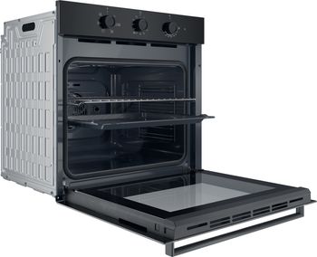 Indesit Forno Da incasso IO K351H B Elettrico A Perspective open
