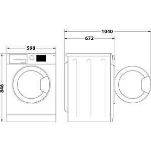 Asciugatrice a pompa di calore Indesit: a libera installazione, 9,0 kg - C YD 94D WW IT