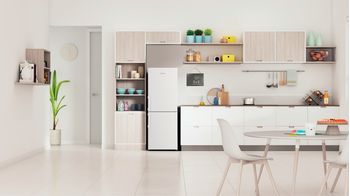 Indesit Combinazione Frigorifero/Congelatore A libera installazione IB55 532 W Bianco 2 porte Lifestyle frontal