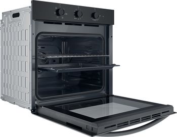 Indesit Forno Da incasso IO 235H B Elettrico A Perspective open